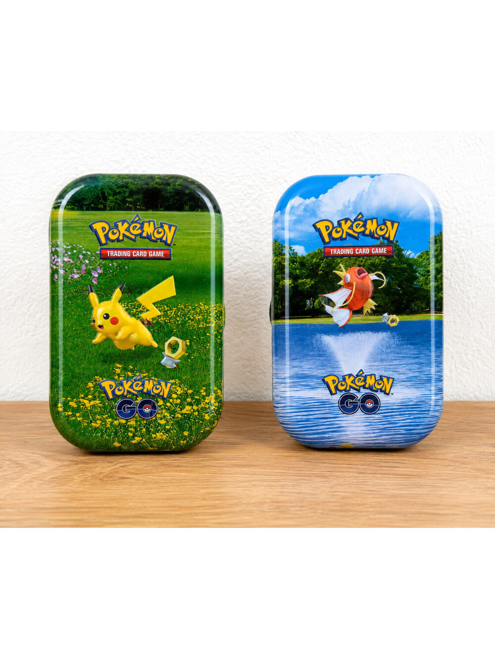 Pokemon GO Mini Tin Lot 2 Pikachu Magikarp Meltan 2022 EMPTY TINS TCG